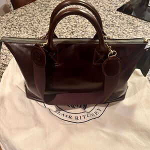 Blair Ritchey Mini Hugh Cocoa leather bag